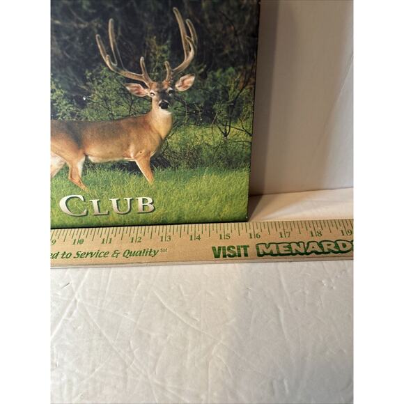 American Sportsman Hunting Club Wooden Wall Sign Deer Lodge Decor 16"x11" - Picture 5 of 7
